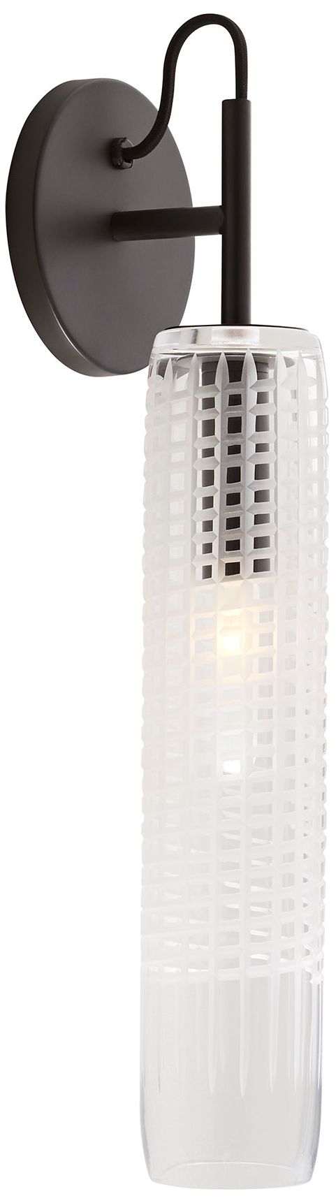 Image 4 Arteriors Home Cut Tall 18 1/2" High Black Wall Sconce more views