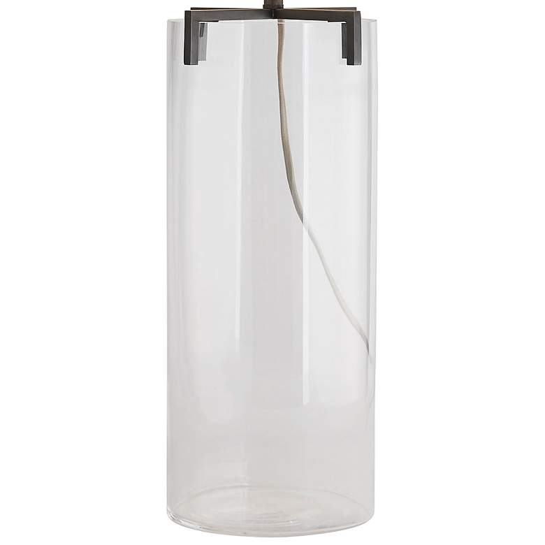 Image 4 Arteriors Home Dale 31" Modern Clear Glass Column Table Lamp more views