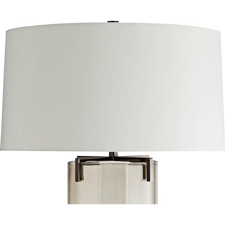 Image 2 Arteriors Home Dale 31" Smoke Glass Cylindrical Table Lamp more views