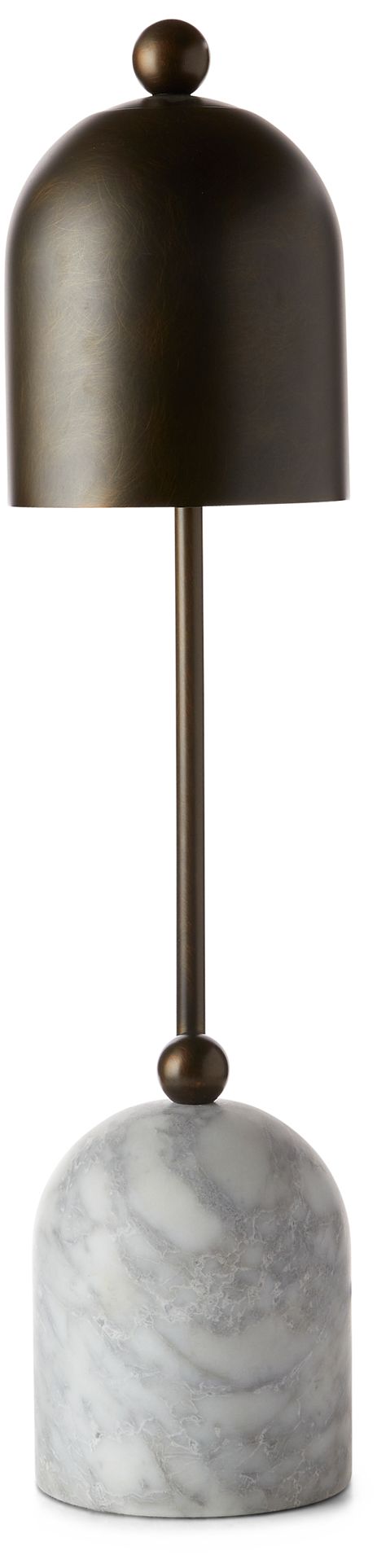 Image 3 Arteriors Home Daley 23" High English Bronze Bell Dome Shade Lamp more views