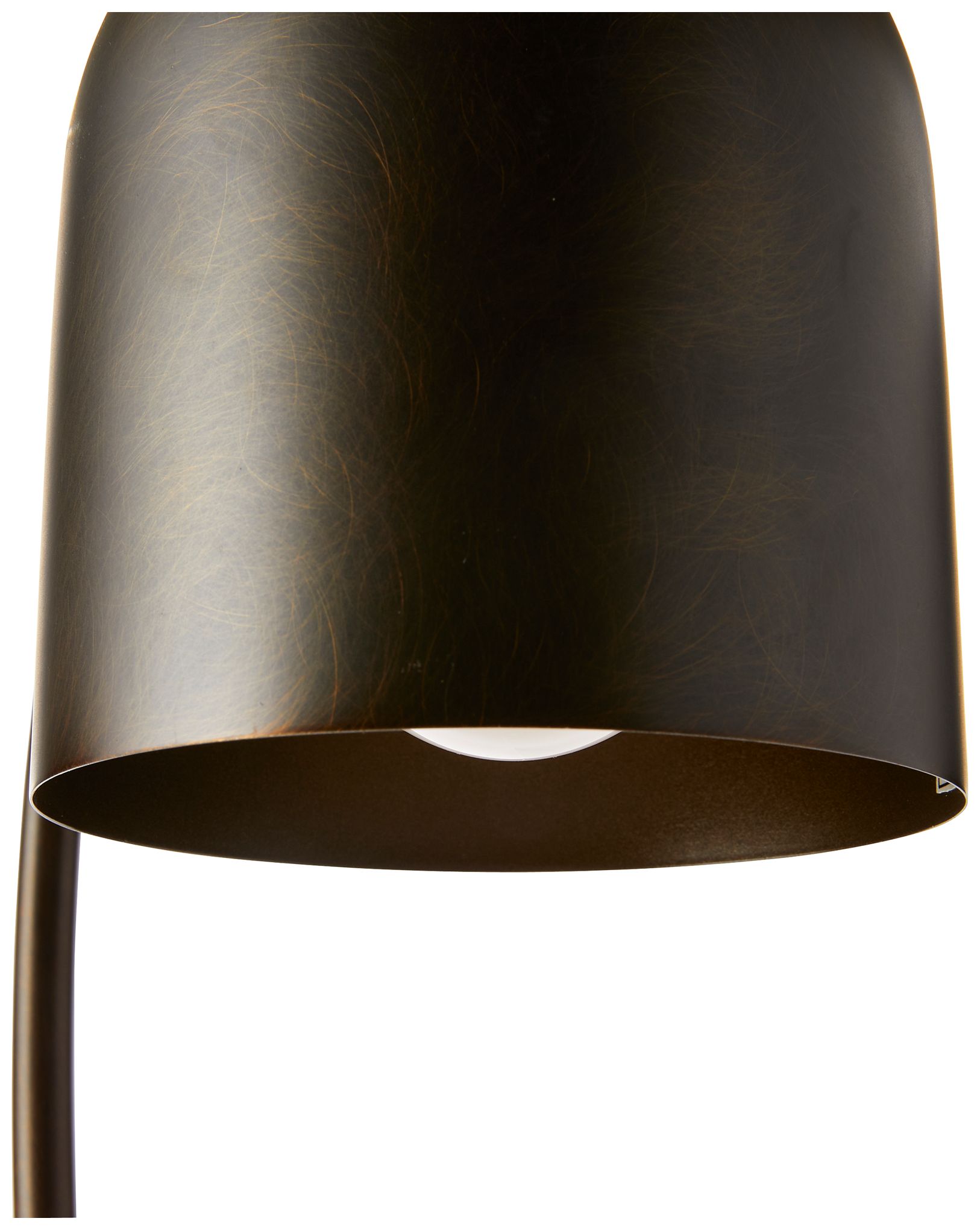 Image 6 Arteriors Home Daley 23" High English Bronze Bell Dome Shade Lamp more views