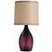 Arteriors Home Dalton Amethyst Faceted Glass Table Lamp