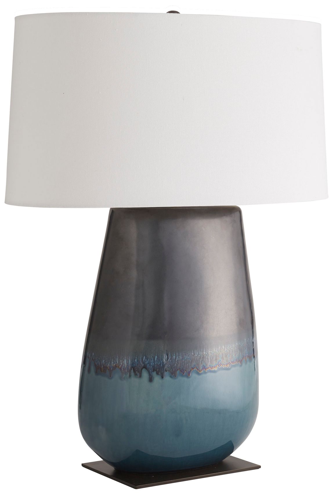 Image 2 Arteriors Home Deagan 29" Blue Teal Modern Ceramic Table Lamp