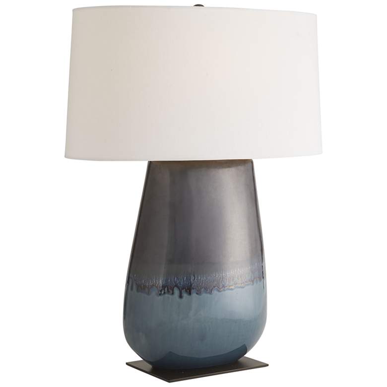 Image 2 Arteriors Home Deagan 29" Blue Teal Modern Ceramic Table Lamp