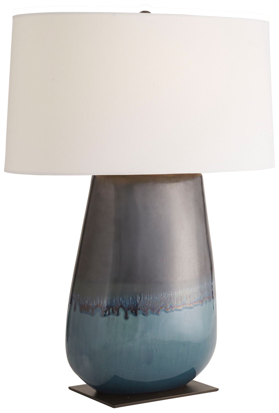 Image 3 Arteriors Home Deagan 29" Blue Teal Modern Ceramic Table Lamp more views