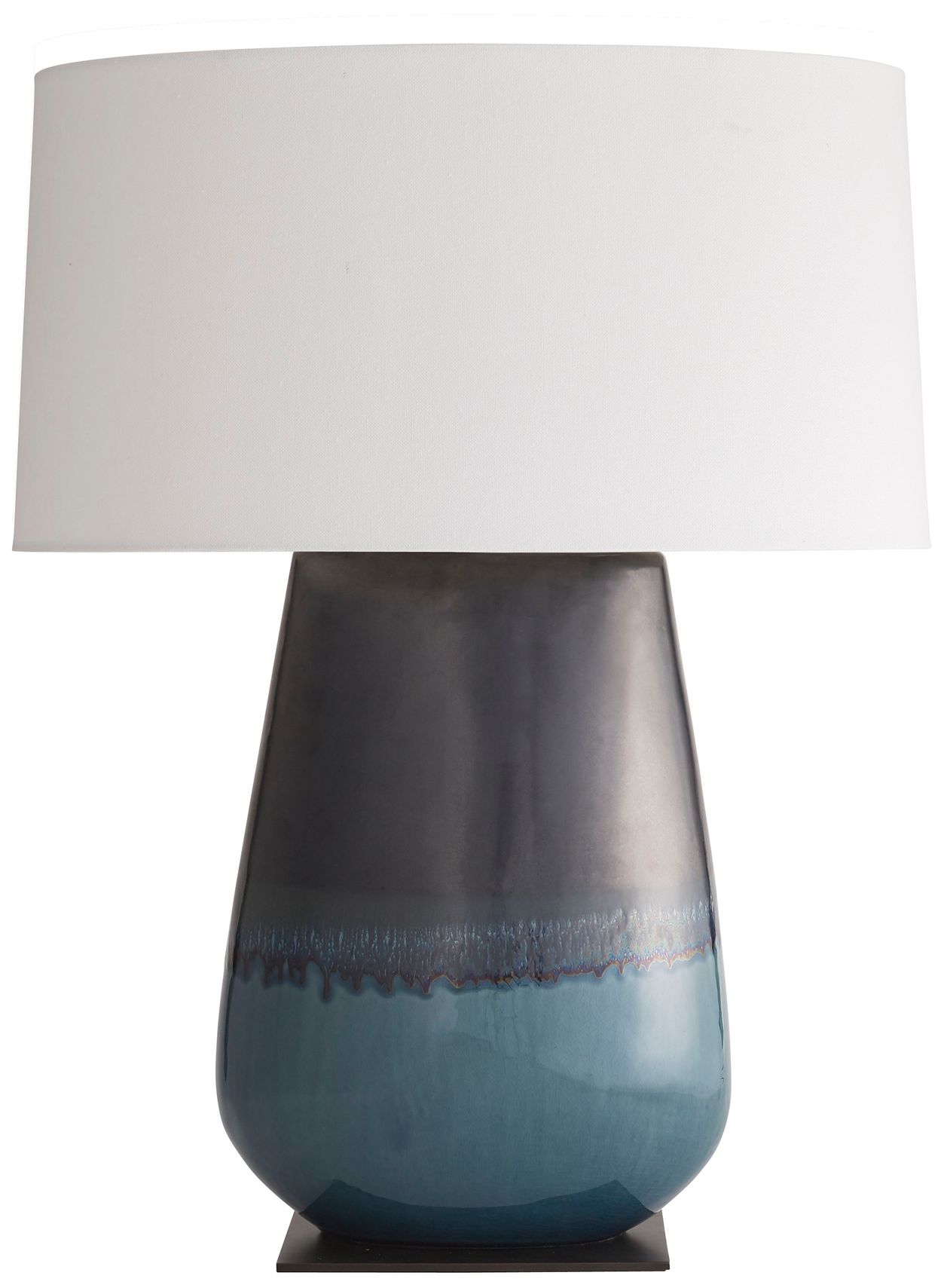 Image 4 Arteriors Home Deagan 29" Blue Teal Modern Ceramic Table Lamp more views