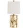 Arteriors Home Delores Hammered and Brushed Brass Table Lamp