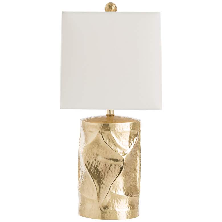 Image 1 Arteriors Home Delores Hammered and Brushed Brass Table Lamp
