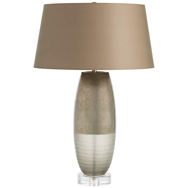 Image 1 Arteriors Home Desiree Sage Silveria Etched Glass Table Lamp