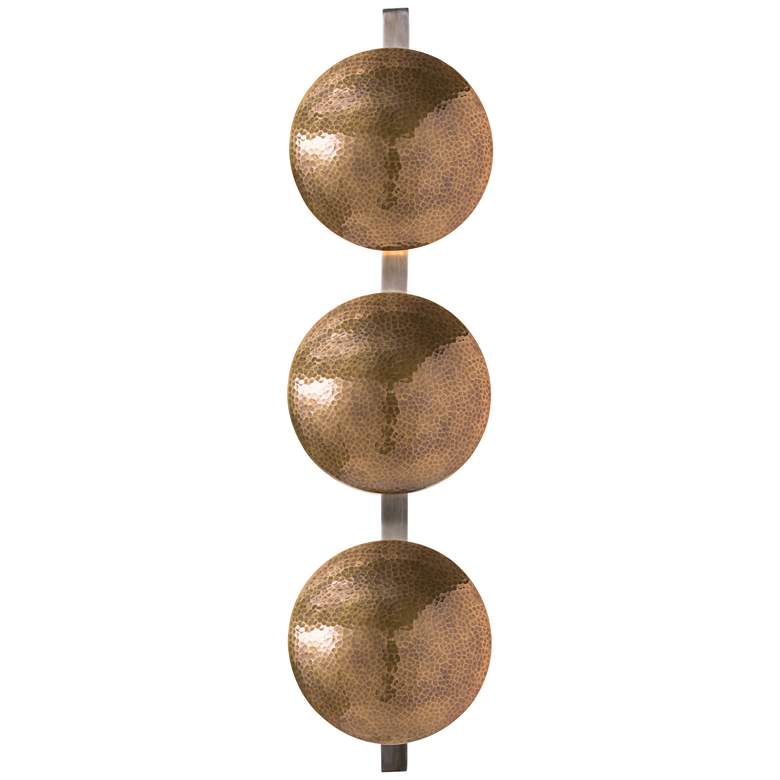 Image 1 Arteriors Home Diesel 9" Wide Antique Brass Wall Light