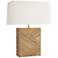 Arteriors Home Domingo Natural Rattan Rectangular Table Lamp