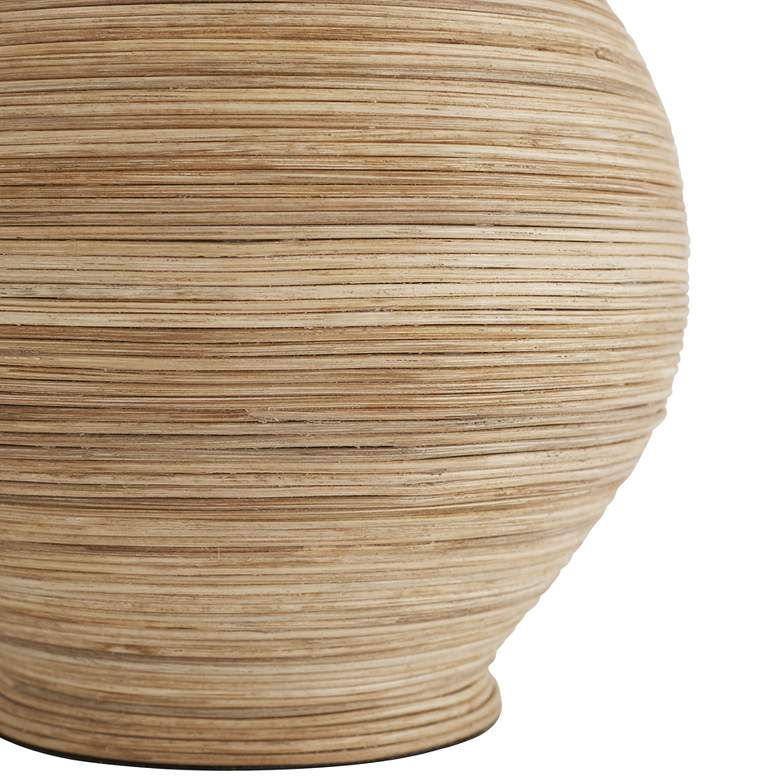 Image 3 Arteriors Home Donna 28 1/2" Natural Rattan Double Gourd Table Lamp more views