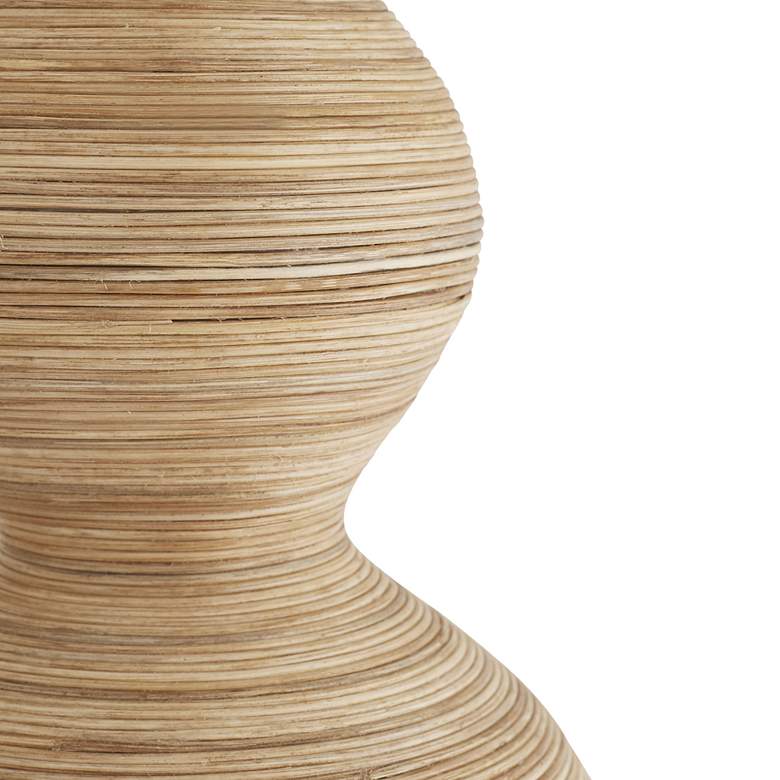 Image 4 Arteriors Home Donna 28 1/2" Natural Rattan Double Gourd Table Lamp more views