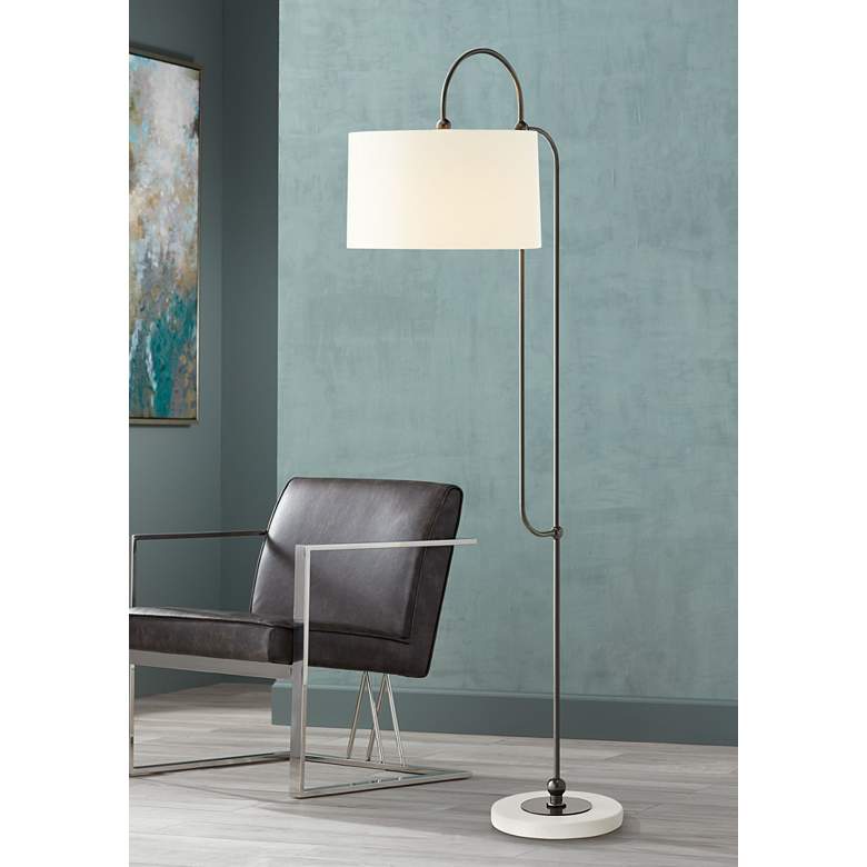 Image 1 Arteriors Home Dorchester 74 1/2" High Oil-Rubbed Bronze Floor Lamp