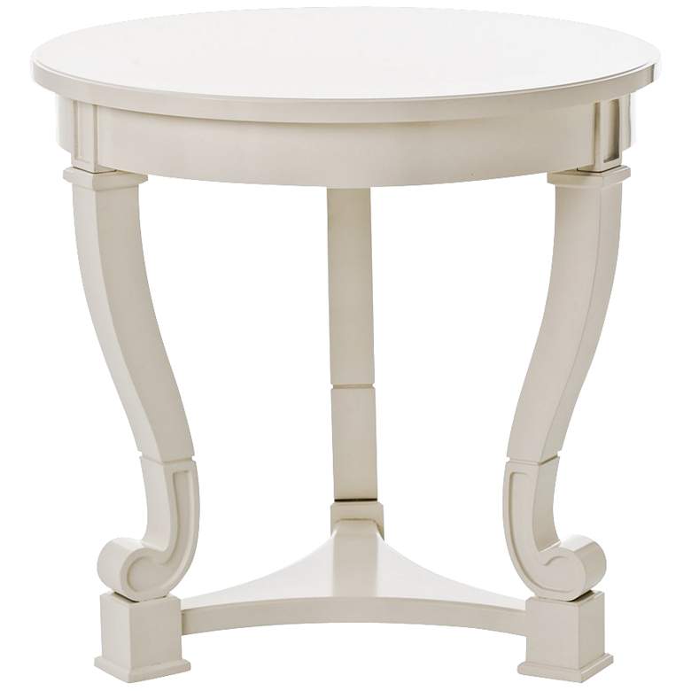 Image 1 Arteriors Home Dorothy Off-White Round Accent Table
