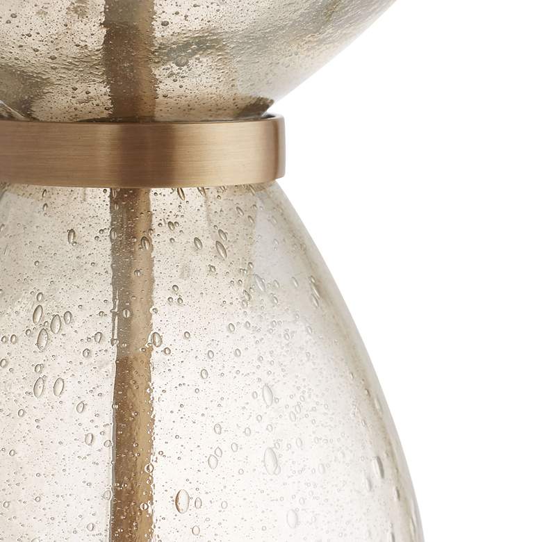 Image 4 Arteriors Home Dreena 32" Smoke Luster Stacked Glass Table Lamp more views