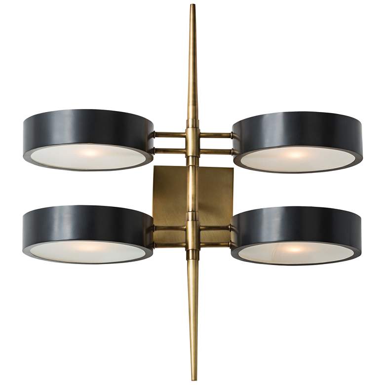 Image 1 Arteriors Home Duane 25" High Antique Brass Wall Sconce