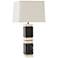 Arteriors Home Dustin Black and White Marble Table Lamp