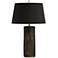 Arteriors Home Dyer Black Column Table Lamp with Black Shade
