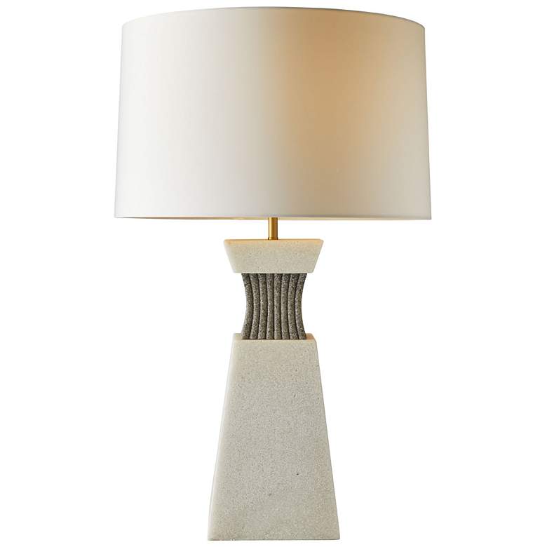 Image 1 Arteriors Home Dynasty Ivory Ricestone Table Lamp