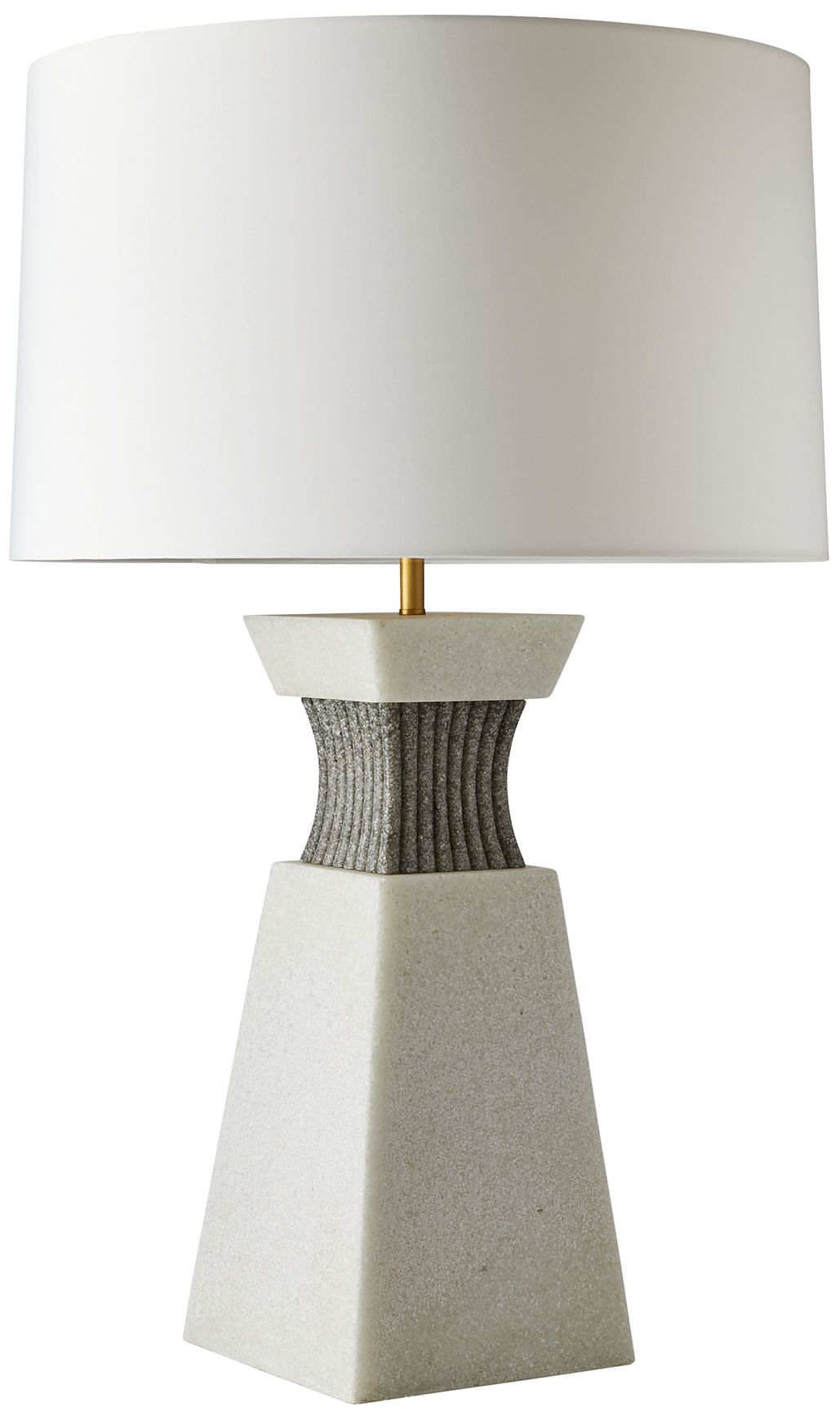Image 3 Arteriors Home Dynasty Ivory Ricestone Table Lamp more views