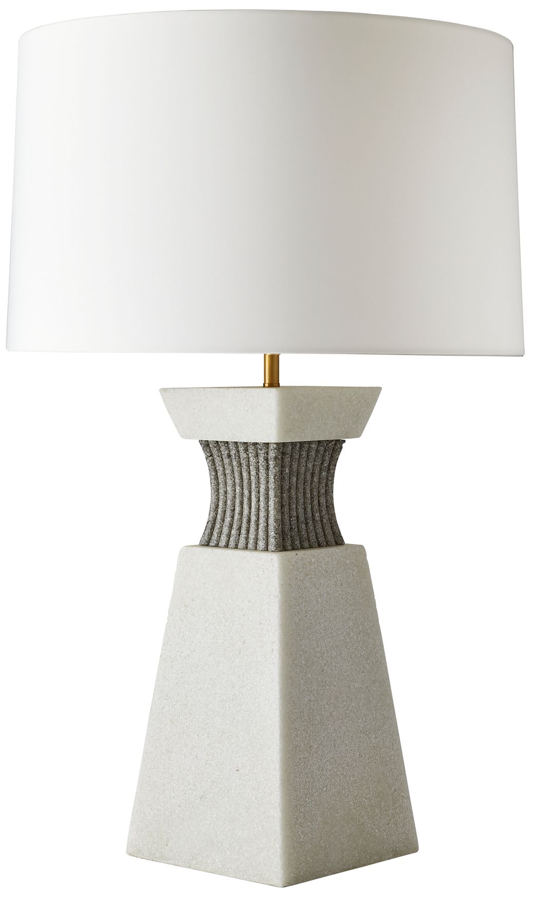 Image 4 Arteriors Home Dynasty Ivory Ricestone Table Lamp more views
