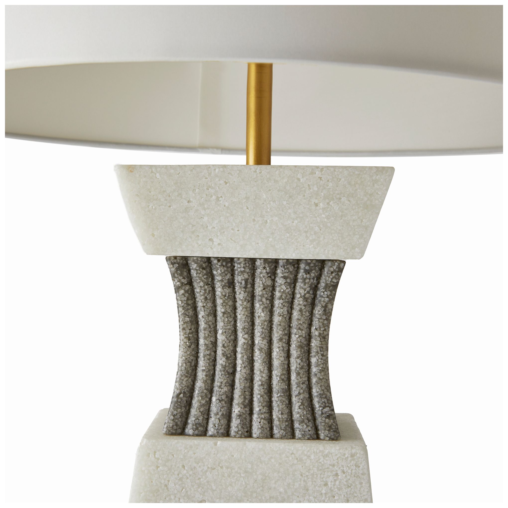 Image 6 Arteriors Home Dynasty Ivory Ricestone Table Lamp more views