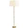 Arteriors Home Easton White and Brass Column Floor Lamp