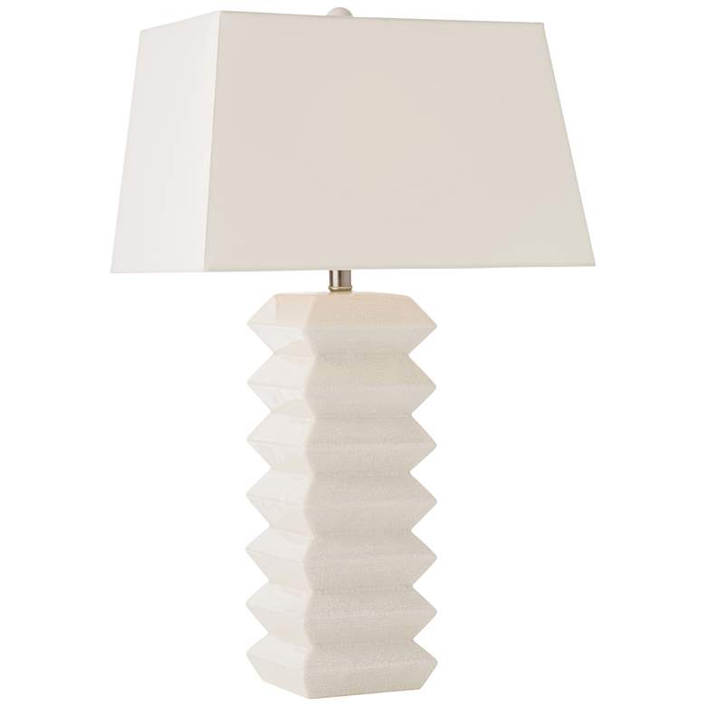 Image 1 Arteriors Home Elburn White Stacked Ceramic Table Lamp