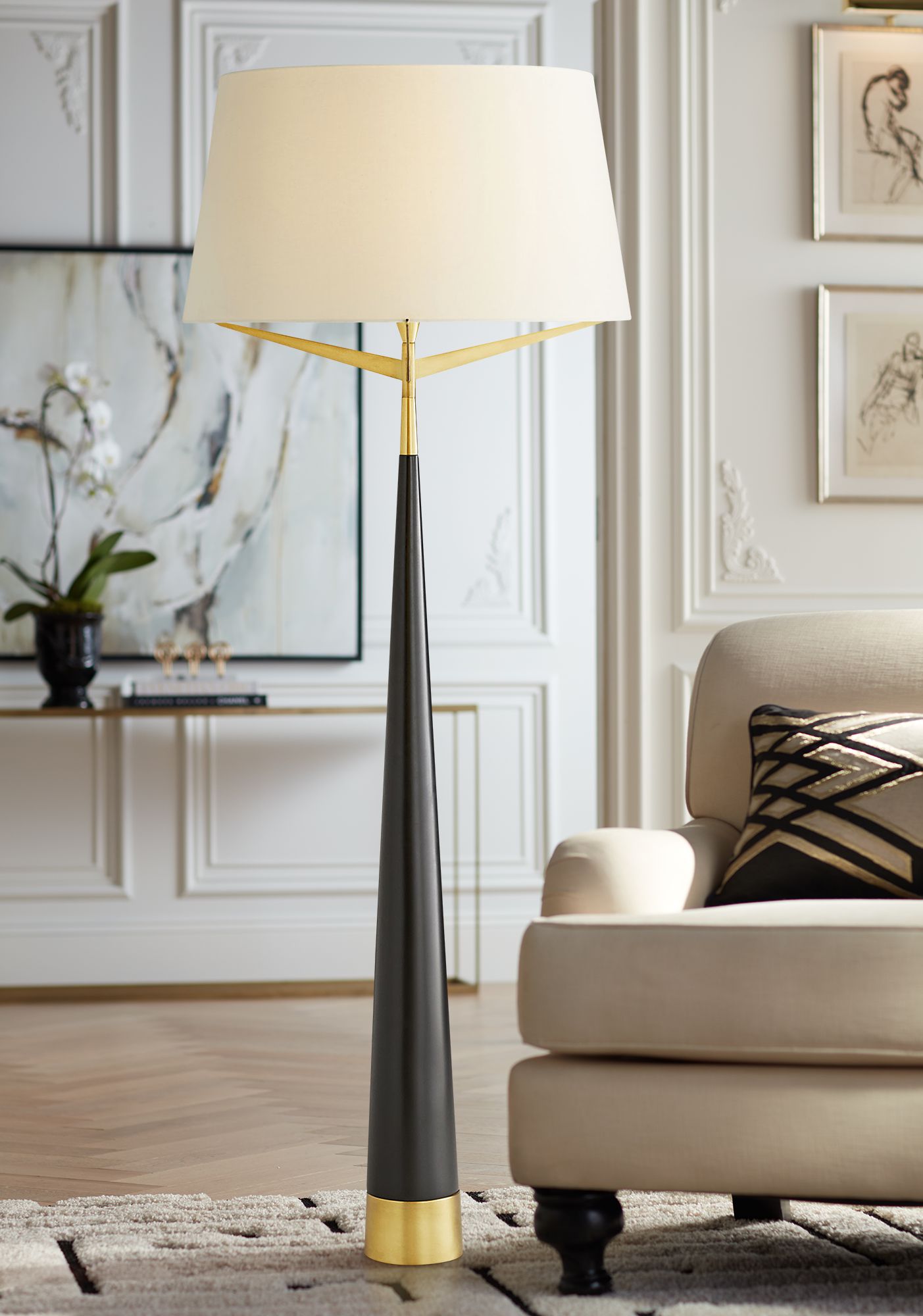 cone floor lamp