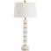 Arteriors Home Elsa White Marble and Brass Table Lamp
