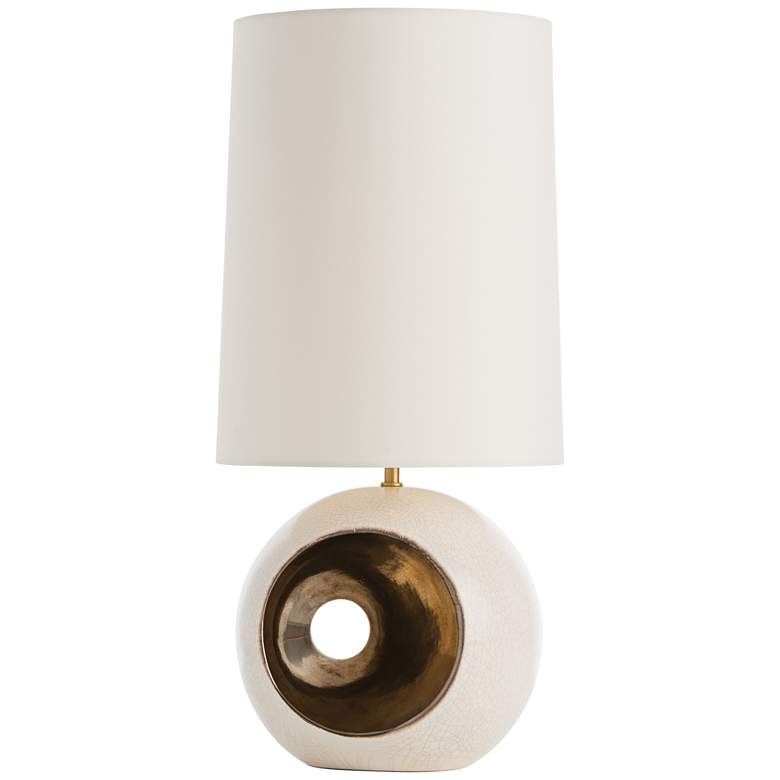 Image 1 Arteriors Home Emmaline Gold Peek-A-Boo Porcelain Table Lamp