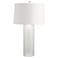 Arteriors Home Etched Glass Cylinder Table Lamp