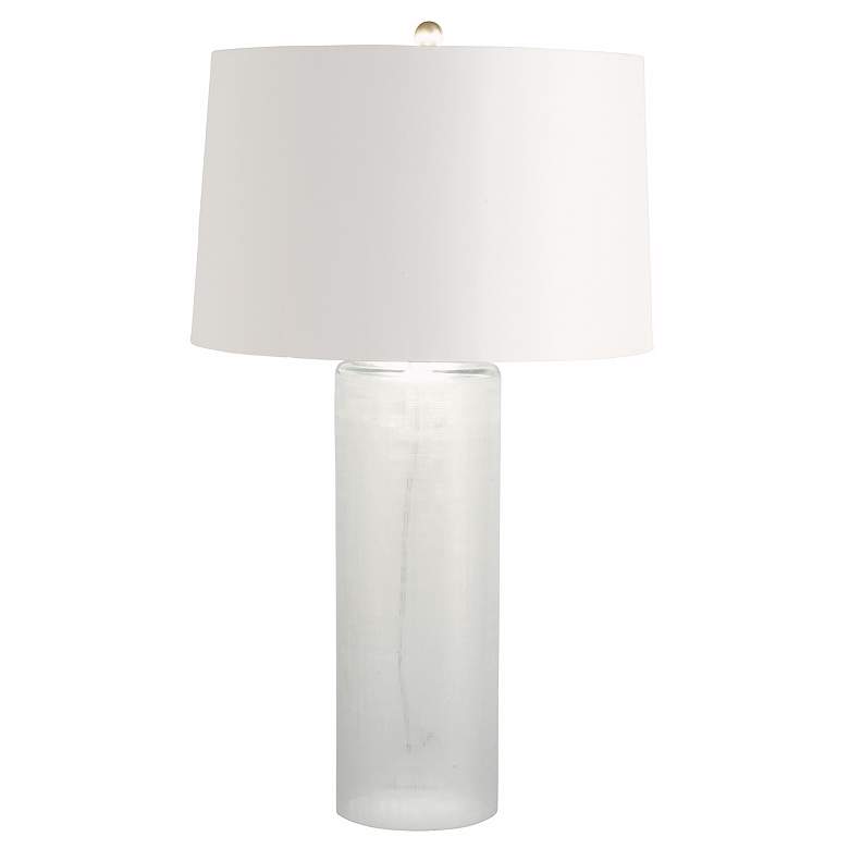 Image 1 Arteriors Home Etched Glass Cylinder Table Lamp