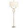 Arteriors Home Everley Antique Brass Stem Floor Lamp
