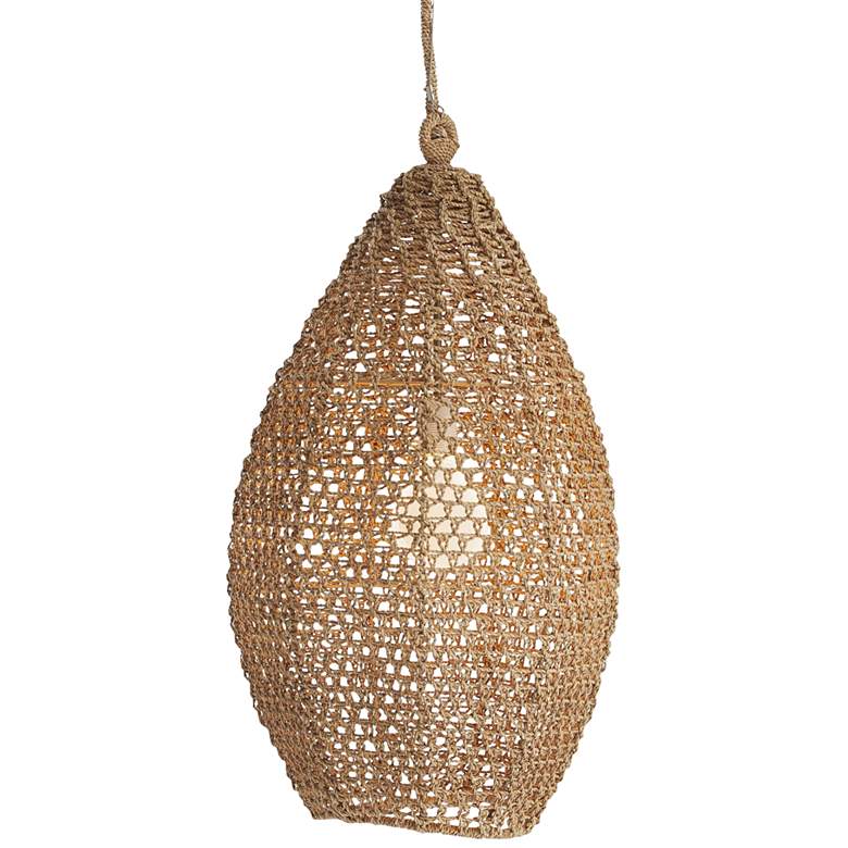 Image 1 Arteriors Home Evers 15" Wide Seagrass Pendant Light