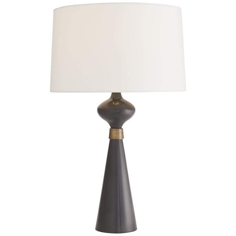 Image 2 Arteriors Home Evette 30 inch Bronze and Brass Metal Table Lamp