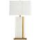 Arteriors Home Farrell White Onyx and Brass Table Lamp