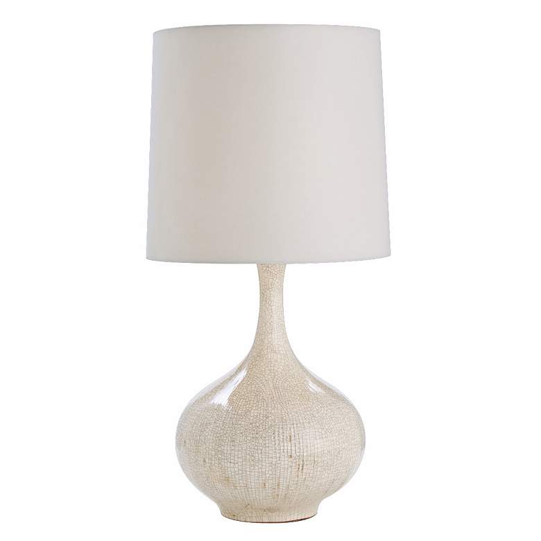 Image 1 Arteriors Home Feye Stained Ivory Crackle Table Lamp
