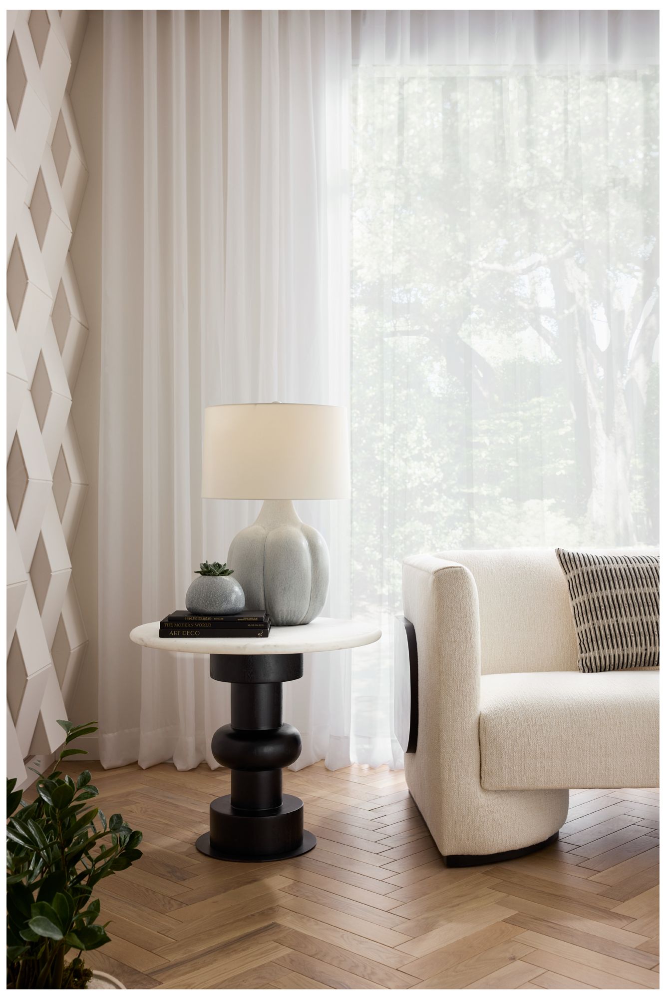 Arteriors Home Fig Icy Morn Ceramic Table Lamp