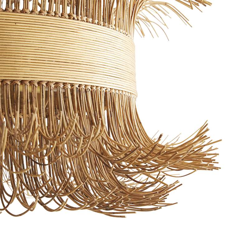 Image 2 Arteriors Home Filamento 42 inch Wide Natural Rattan Chandelier more views