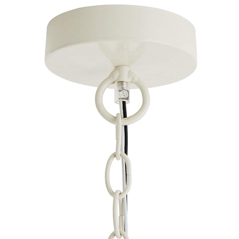 Image 3 Arteriors Home Finley 32" Wide White Rattan Chandelier more views