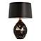 Arteriors Home Flynn Mercury Black Reactive Glass Table Lamp