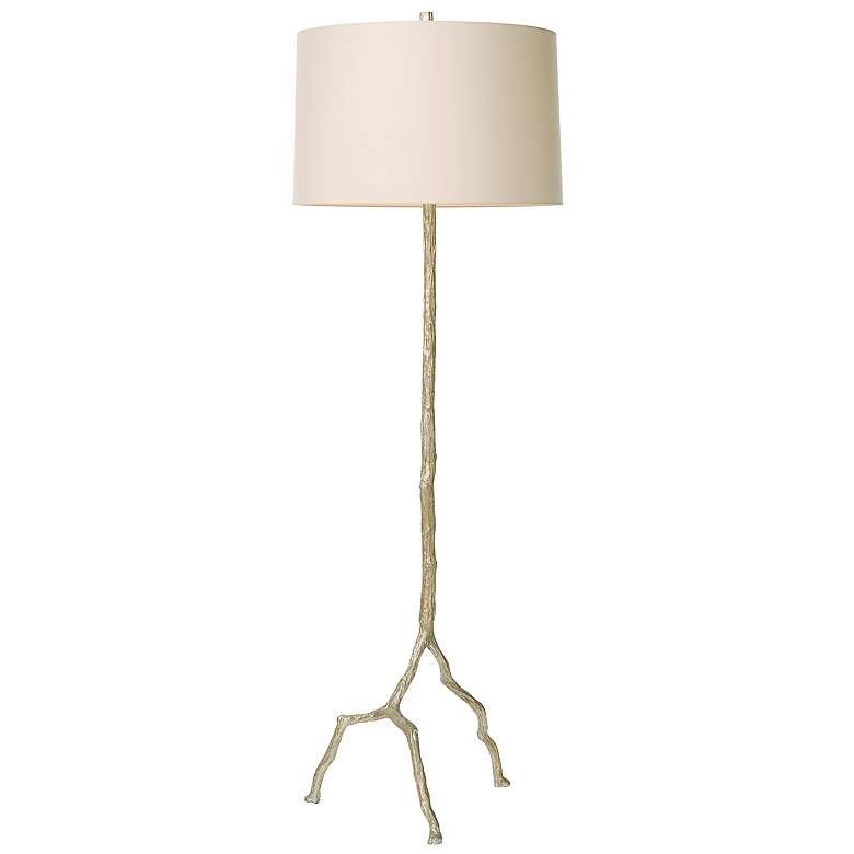 Image 1 Arteriors Home Forest Park Distressed Silver Floor Lamp