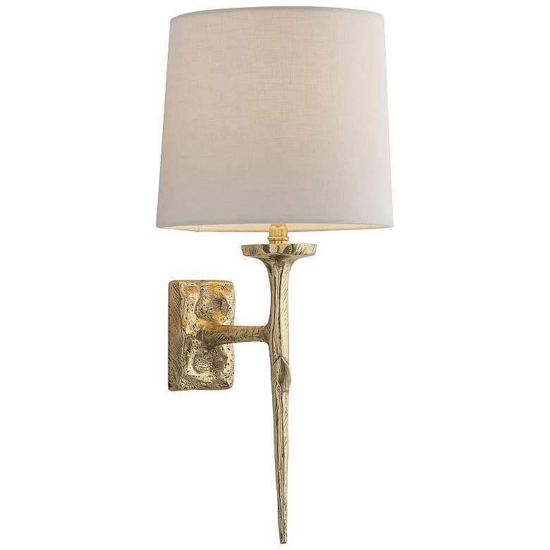 Image 2 Arteriors Home Franz 21" High Matte Brass Wall Sconce