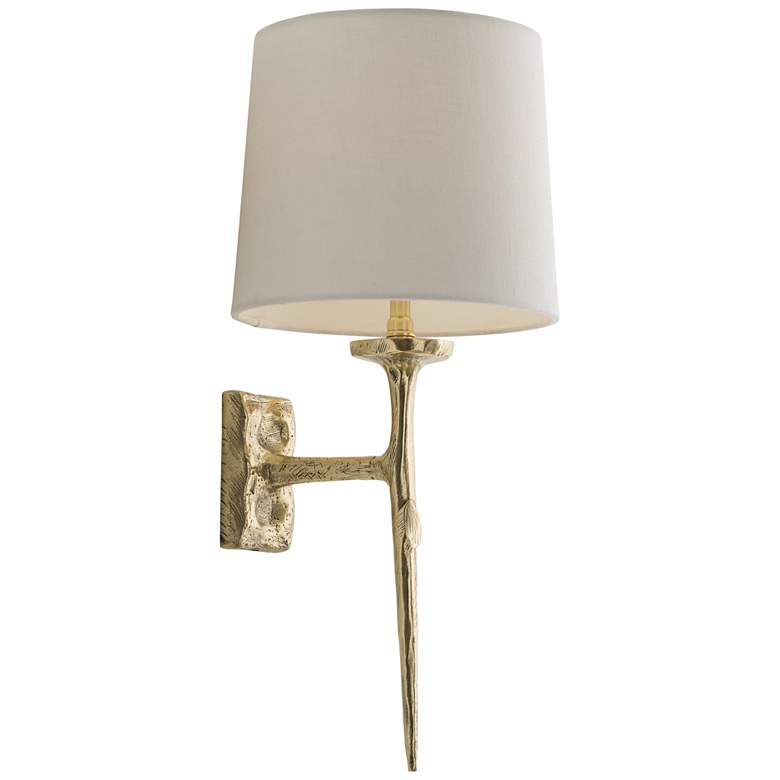 Image 5 Arteriors Home Franz 21 inch High Matte Brass Wall Sconce more views