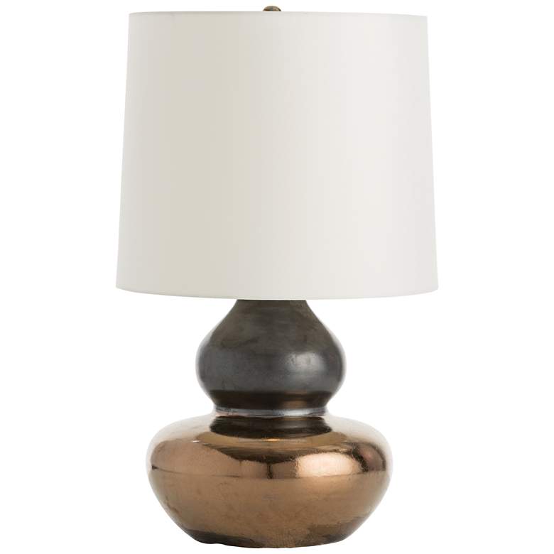 Image 1 Arteriors Home Frey Charcoal and Bronze Table Lamp