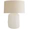 Arteriors Home Frio 29" Modern White Etched Glass Table Lamp
