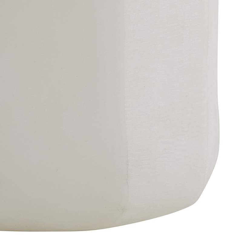 Image 3 Arteriors Home Frio 29" Modern White Etched Glass Table Lamp more views