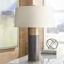Arteriors Home Fulton 29" Bronze and Brass Column Table Lamp